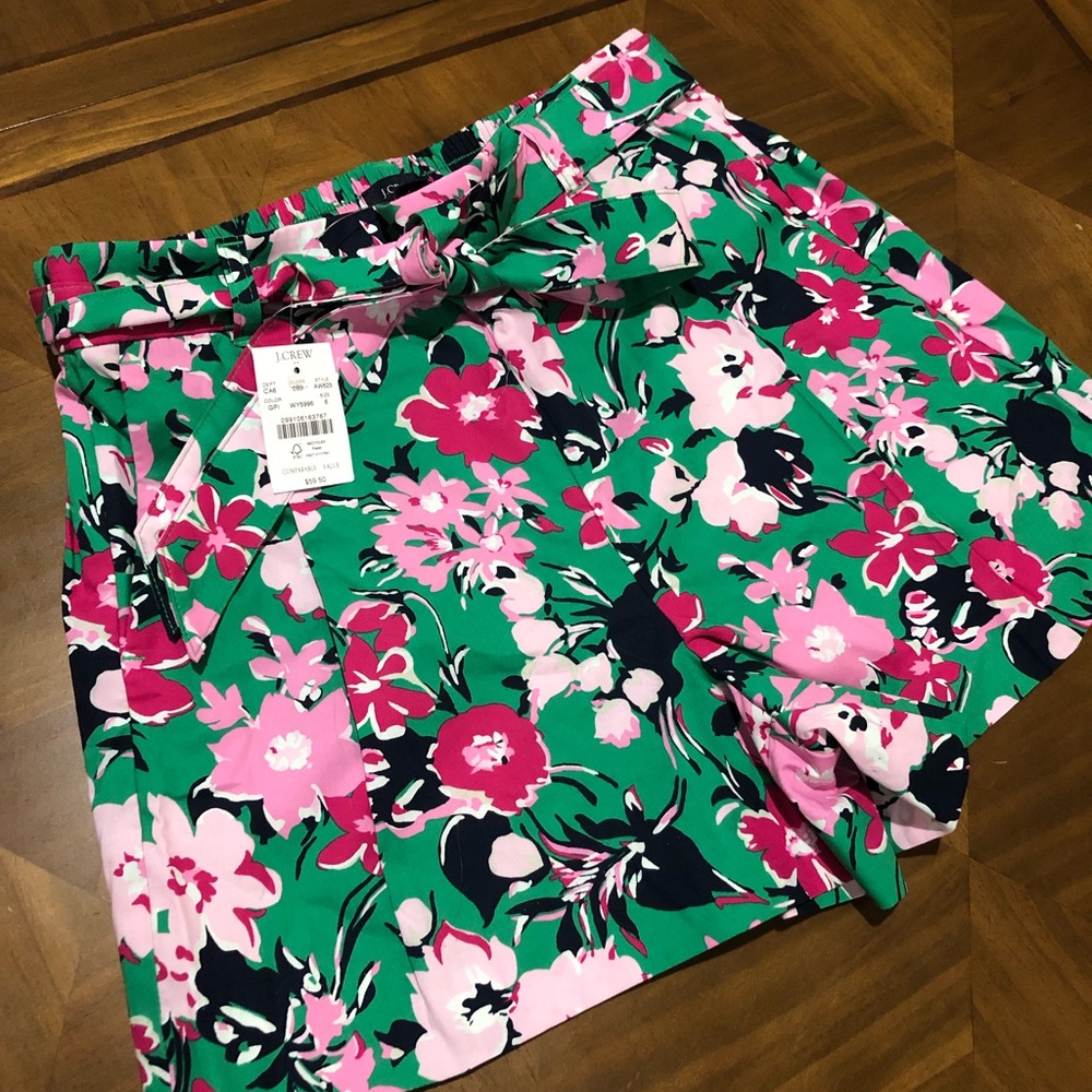 J Crew Floral Shorts